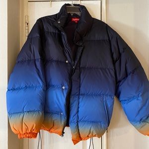 Supreme gradient puffer jacket